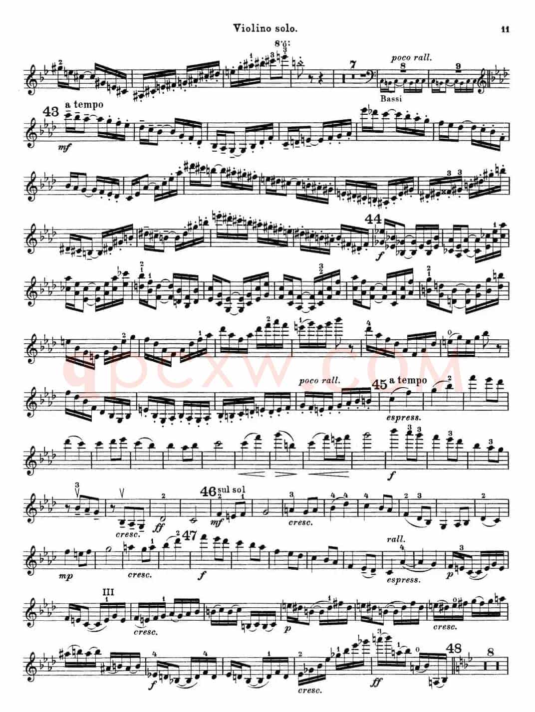 第3号小提琴协奏曲 Op.99（violin concerto no.3）