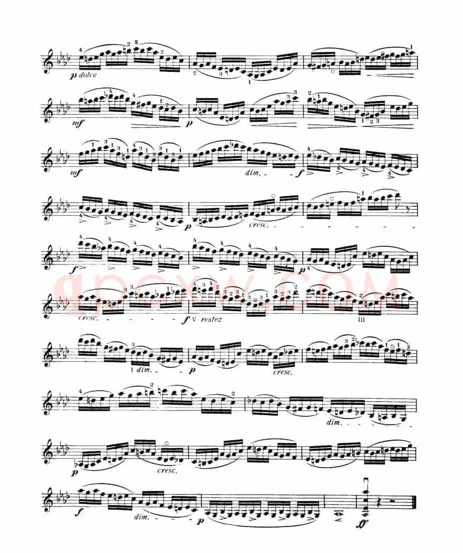 开塞（KAYSER 36首小提琴练习曲之31）