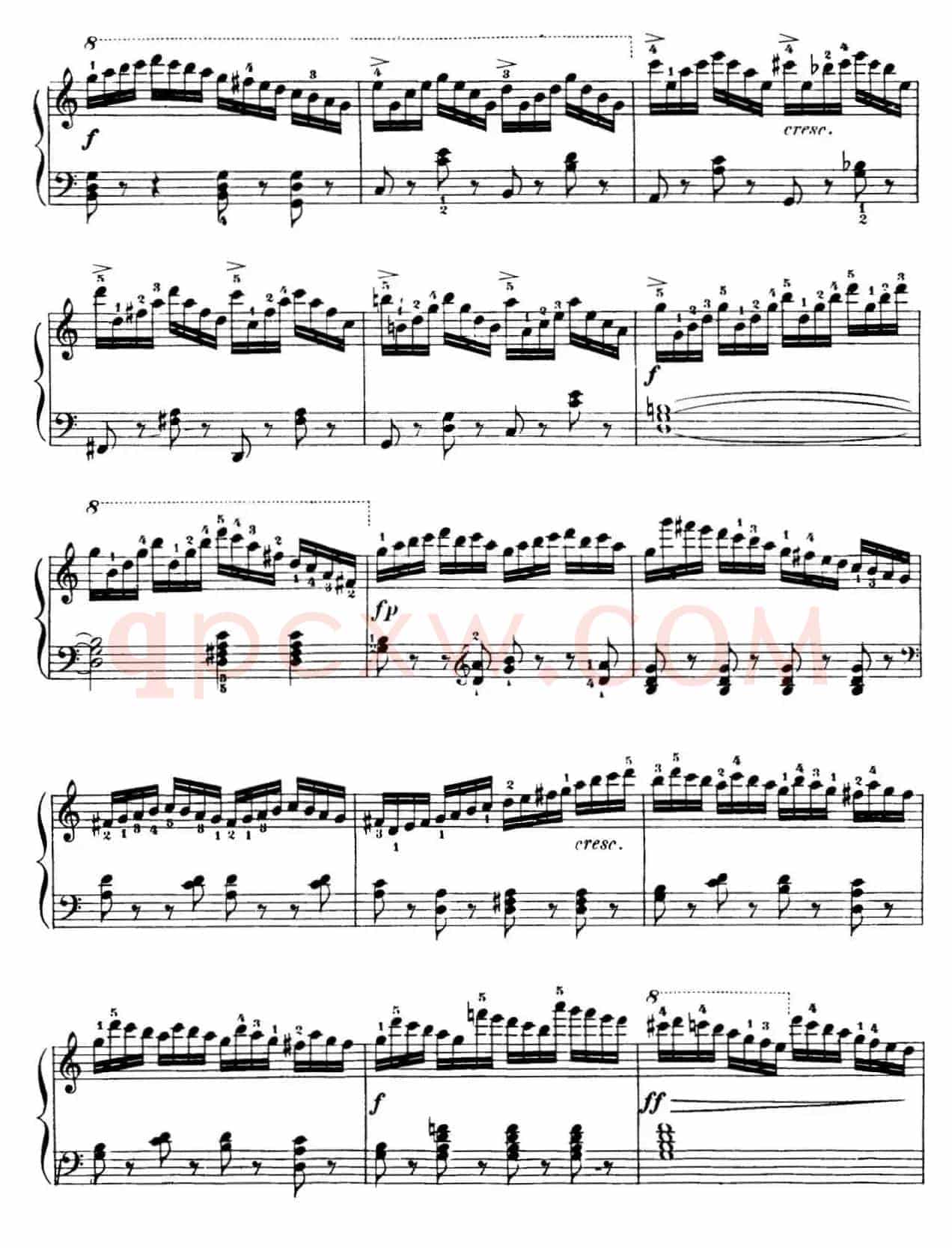 40首车尔尼Op.299钢琴快速练习曲（NO.8）