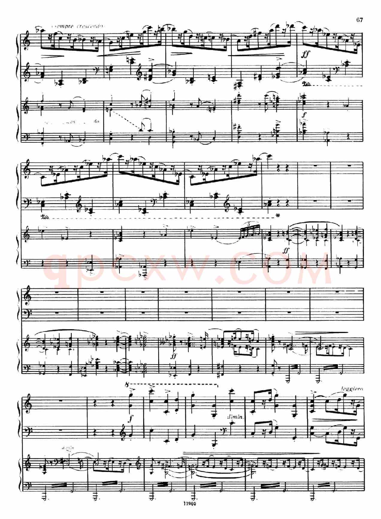 Piano Concerto No.2 in c Minor Op.50(c小调第二钢琴协奏曲·Ⅲ·双钢琴)