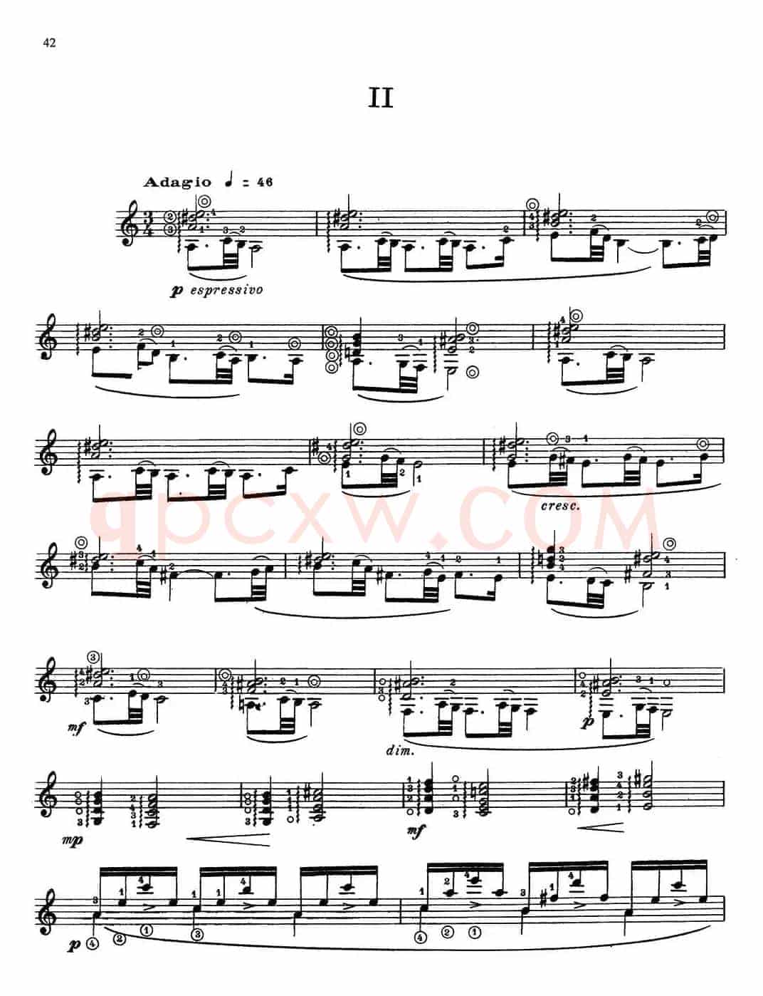 Joaquin Rodrigo Music for Guitar（罗德里戈吉他音乐P38-46）（古典吉他）