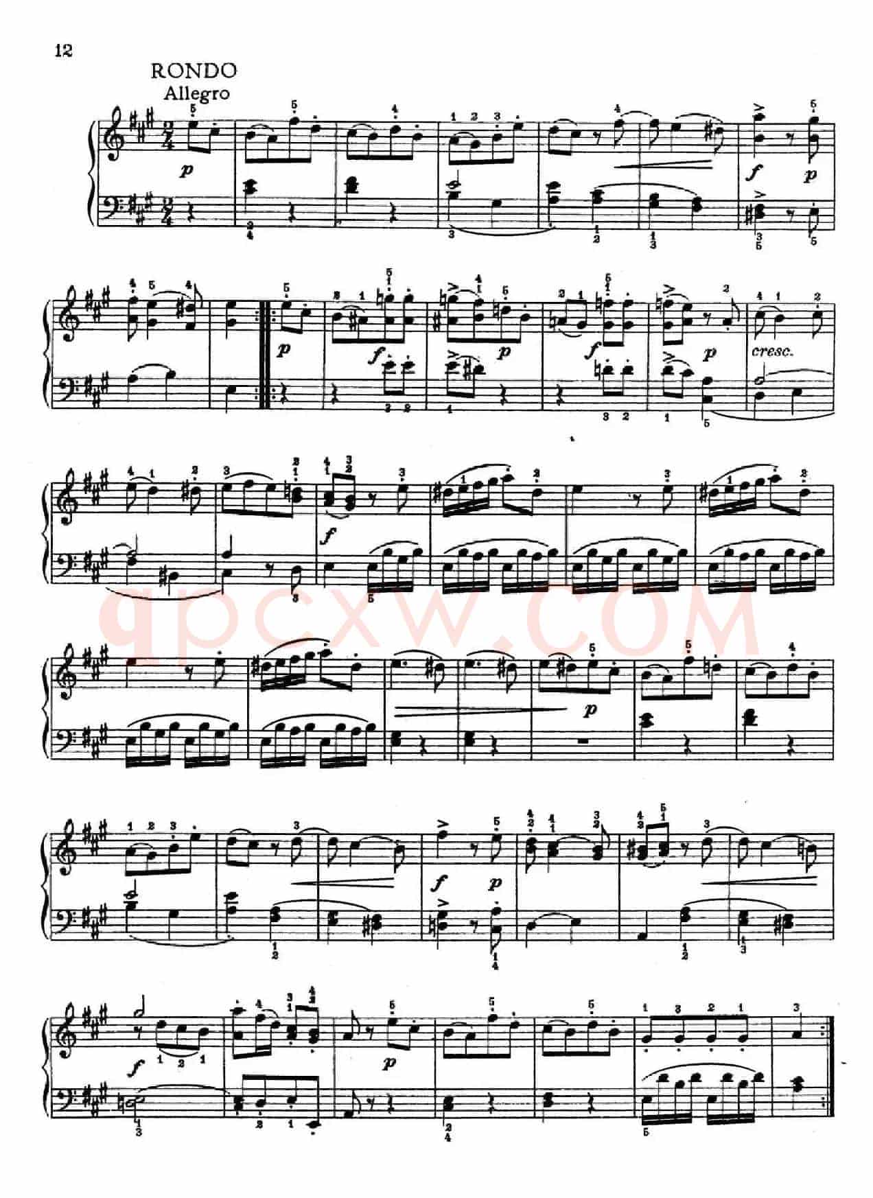 6 Viennese Sonatinas K.439b(6首维也纳小奏鸣曲·Ⅱ)