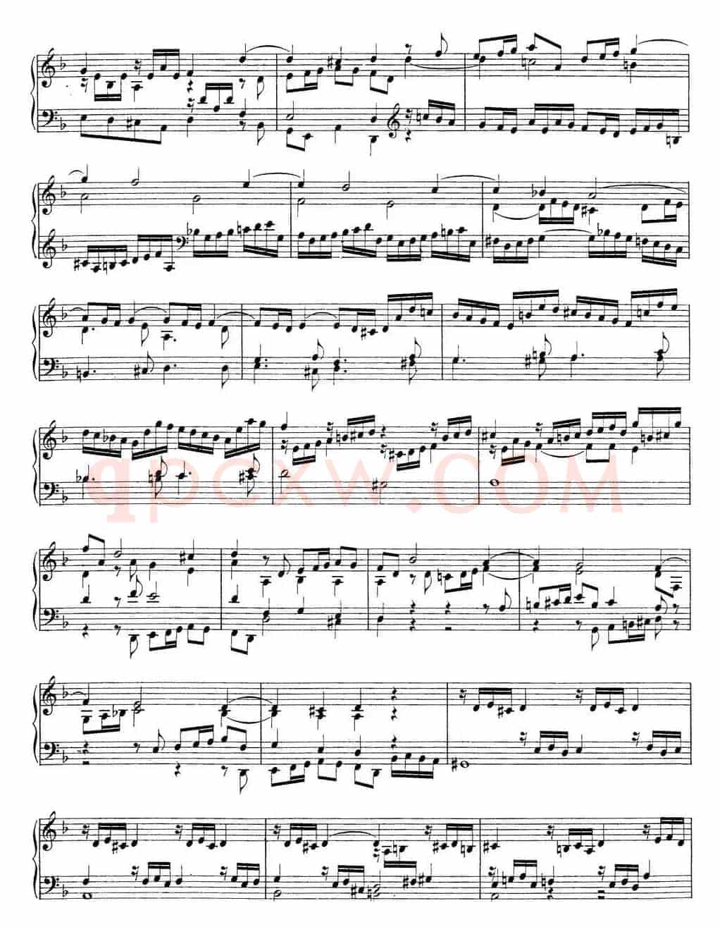 Toccata Minor BWV 913(7首托卡塔·No.4 d小调)