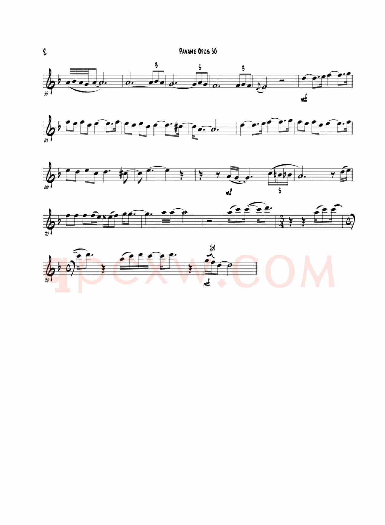 Pavane Opus 50（bE Part）