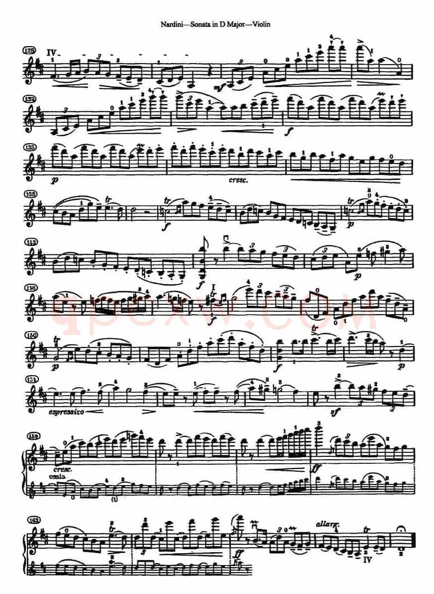 Sonata in D Major（D大调小提琴奏鸣曲）