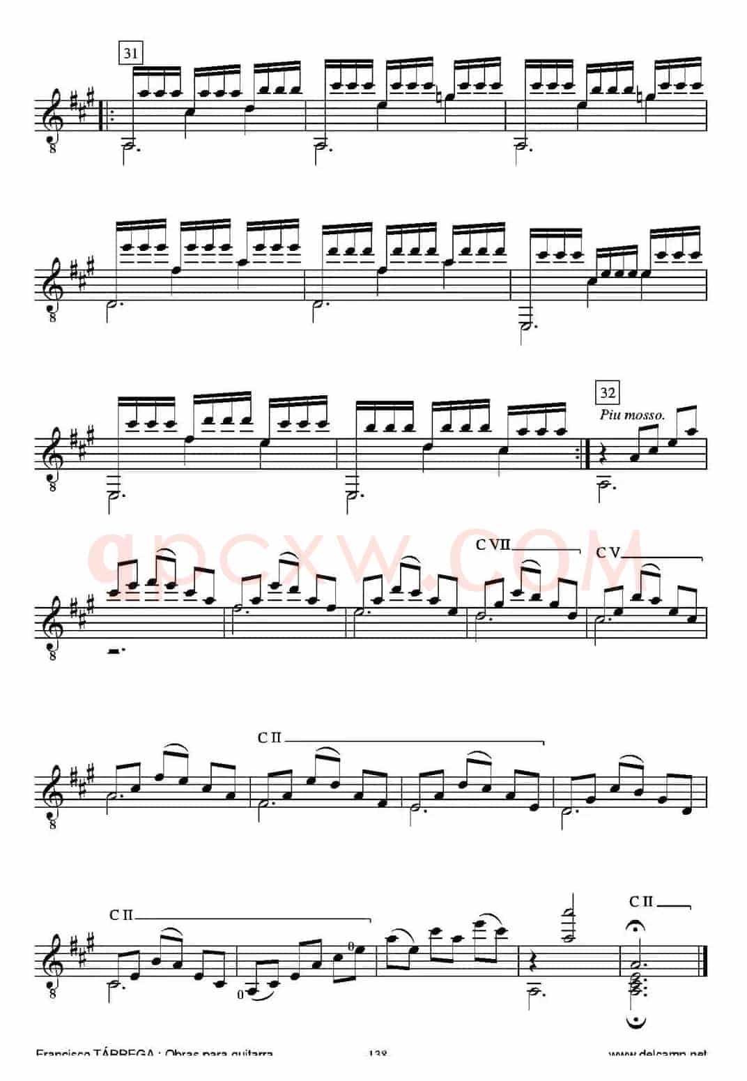 GRAN JOTA DE CONCIERTO(Arreglado sobre la Jota aragonesa de Julian Arcas)(古典吉他)