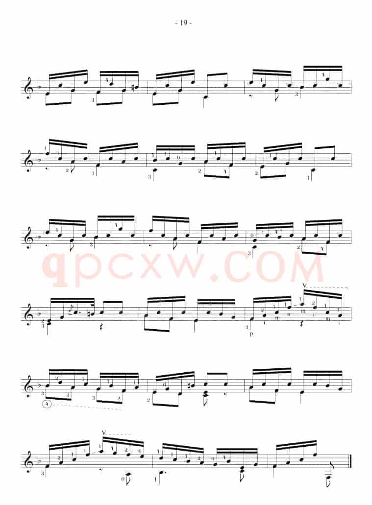 Fernando Sor《12 Studies,Op.35》（STUDY 10）