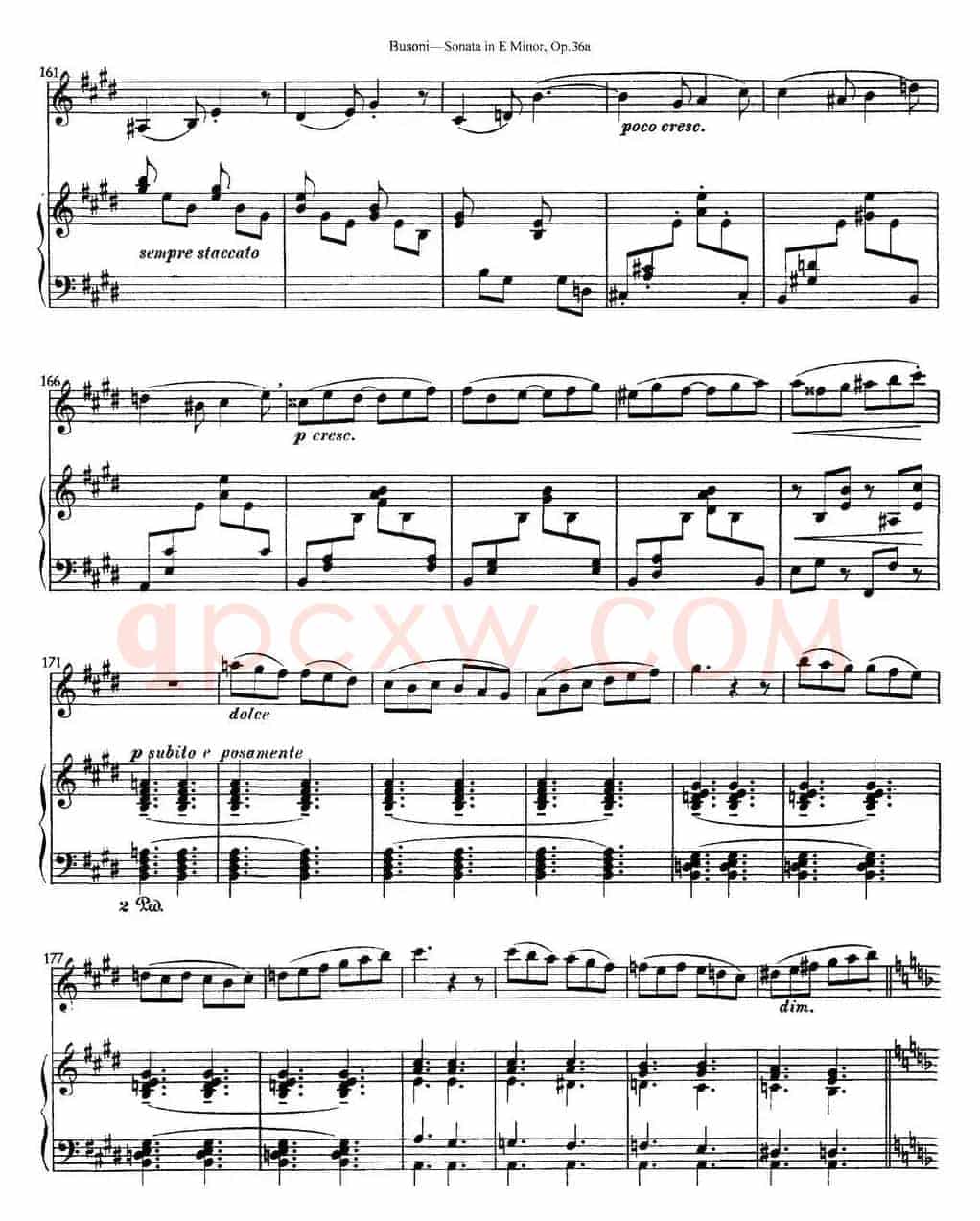 Violin Sonata No.2 in E Minor Op.36（小提琴+钢琴伴奏）