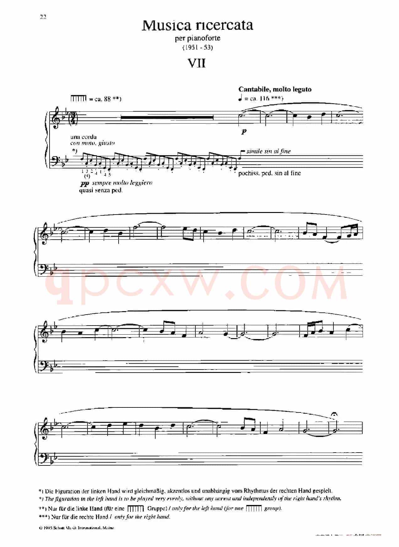 Musica Ricercata（音乐习作·7）