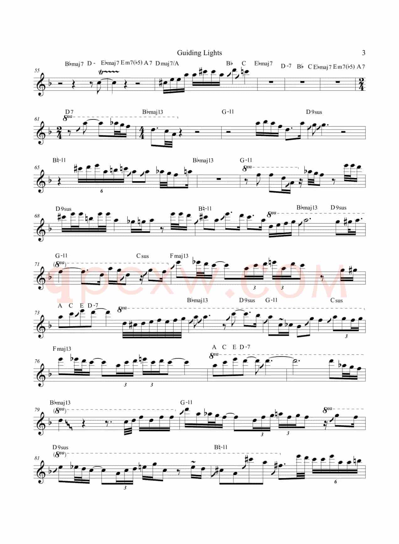 Guiding Lights（次中音萨克斯）