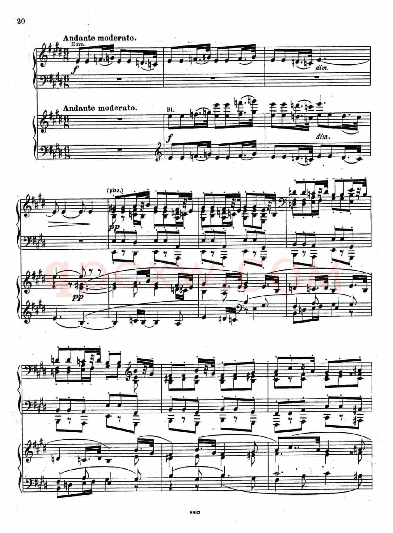 Symphony No.4 in e Minor Op.98(e小调第四交响曲·双钢琴)