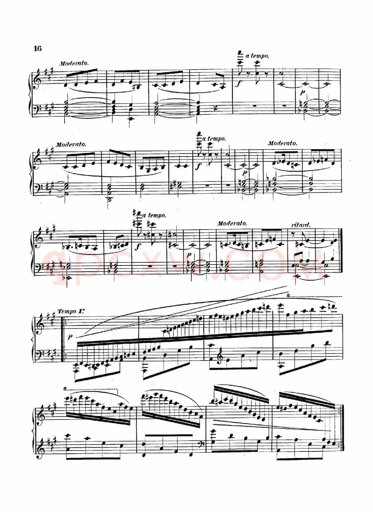 Variations on Yankee Doodle from Miscellenies Op.93(扬基嘟得主题变奏曲)