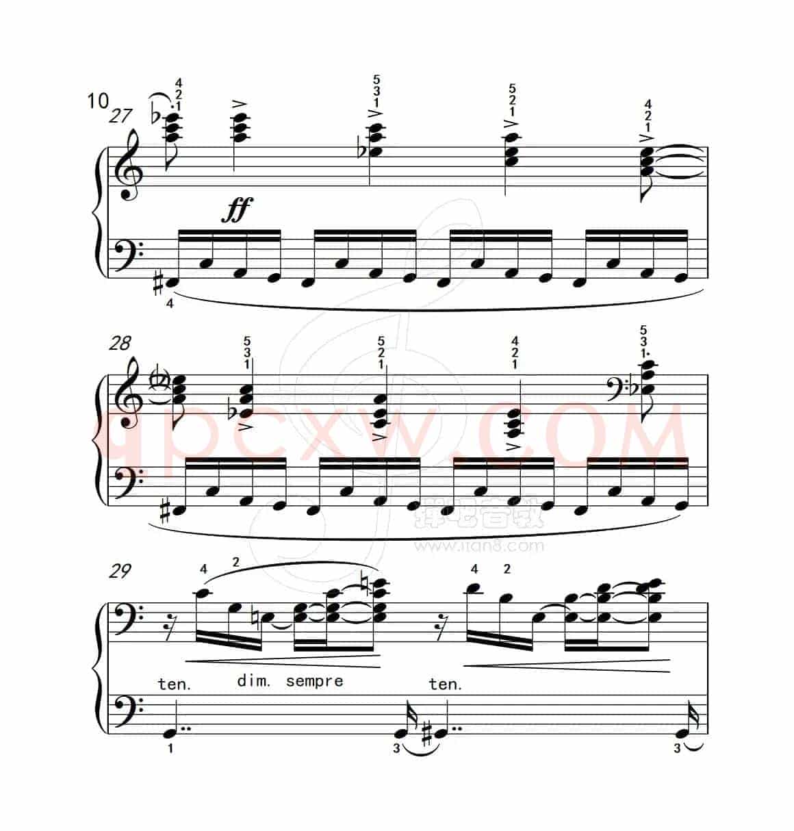 练习曲 10（克拉莫钢琴练习曲60首）