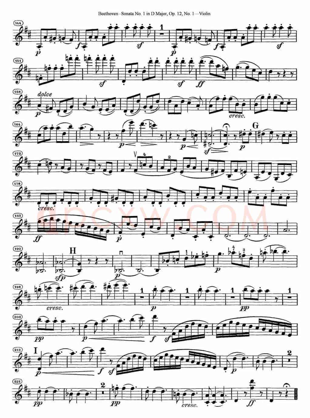 Violin Sonata No.1 in D Major Op.12 No.1
