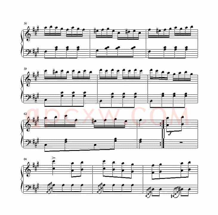 土耳其进行曲(还没考级记谱版)