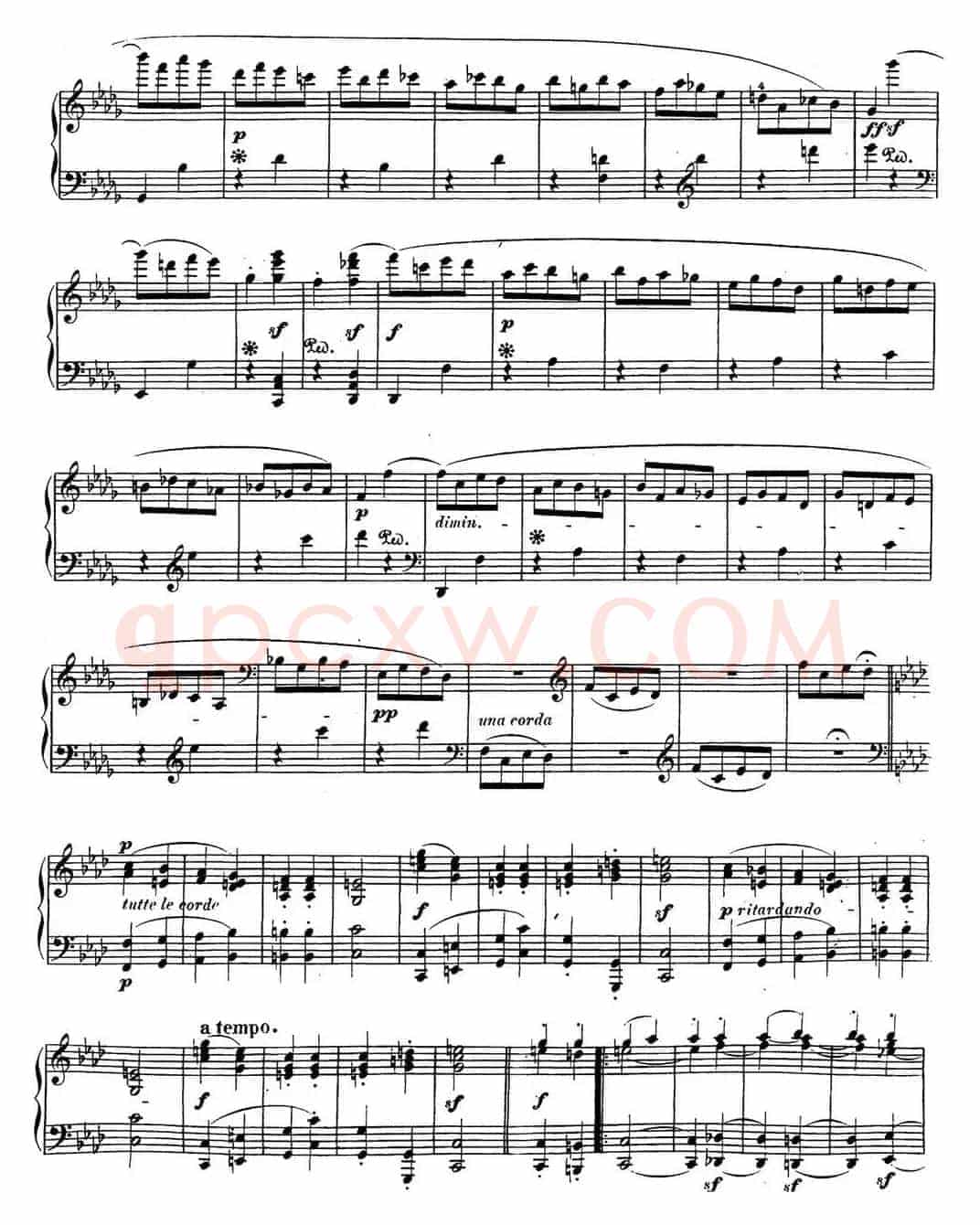 贝多芬钢琴奏鸣曲31 降A大调 Op.110 A-flat major