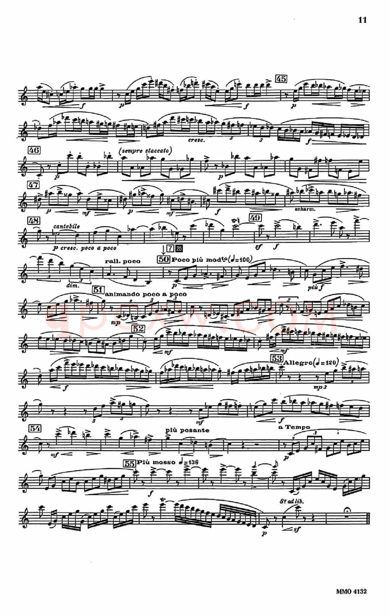 Glazunov Op.109（格拉组诺夫协奏曲Op.109）（中音萨克斯分谱）