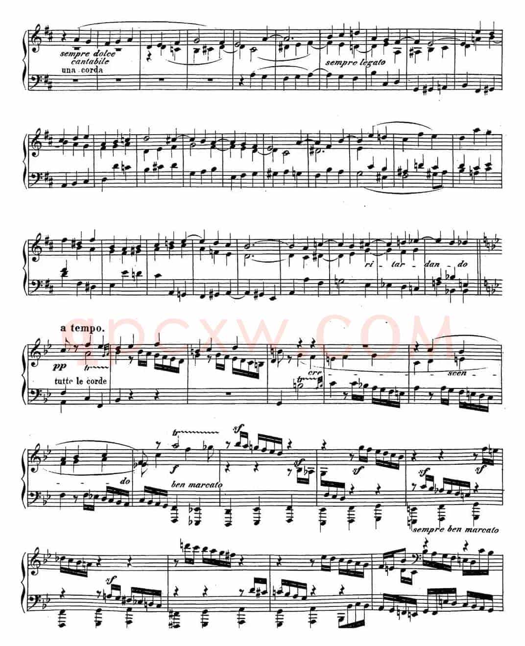 贝多芬钢琴奏鸣曲29 钢琴（锥子键琴）降B大调 Op.106 B-flat major