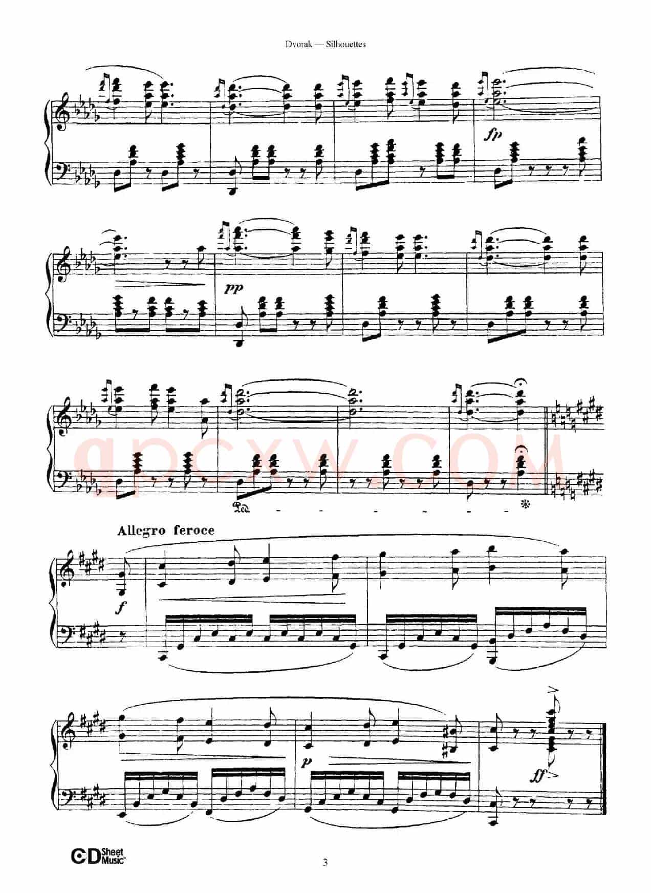 12 Silhouettes Op.8（12首剪影·1）