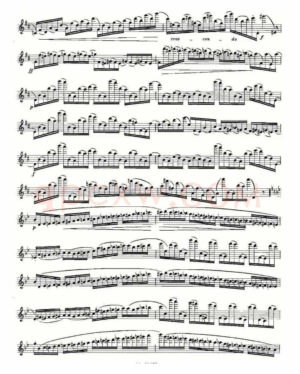 基于维尼亚夫斯基练习曲的10首长笛练习曲之6（Moyse - 10 Studies After Wieniawski）