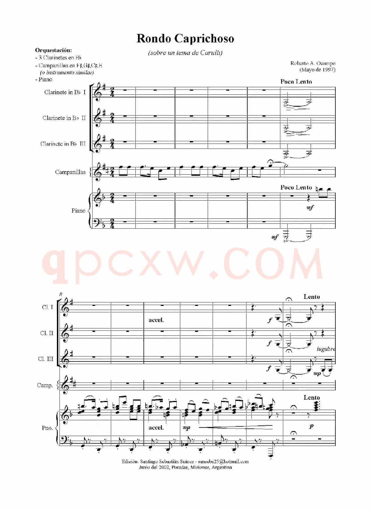 Rondo Caprichoso（单簧管三重奏）