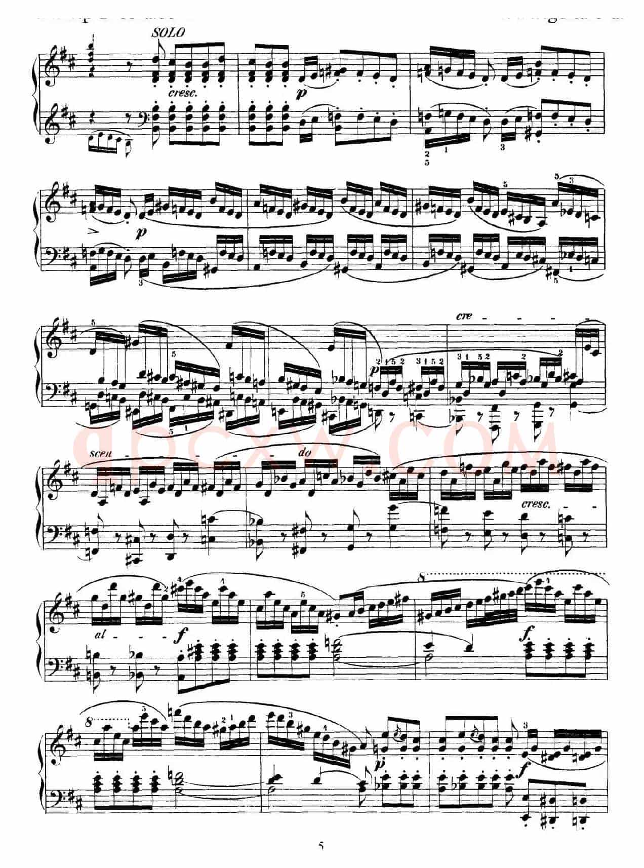 Capriccio Brillante in B Major Op.22(B大调华丽随想曲·钢琴独奏)