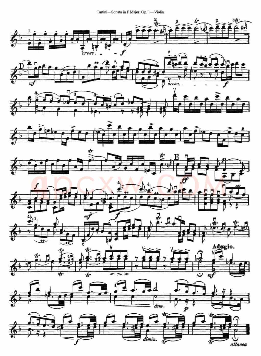 Violin Sonata in F Major Op.1