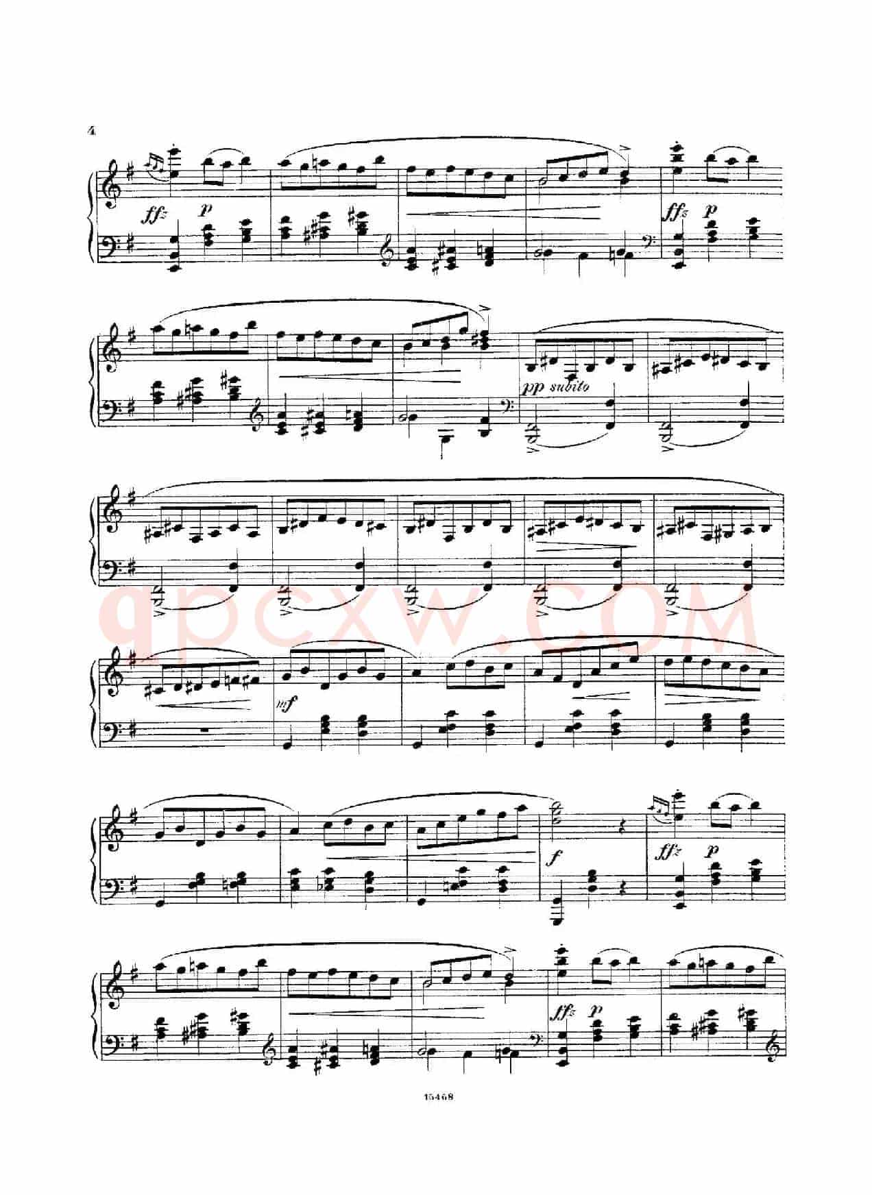 4 Sketches Op.35（4首素描·1）