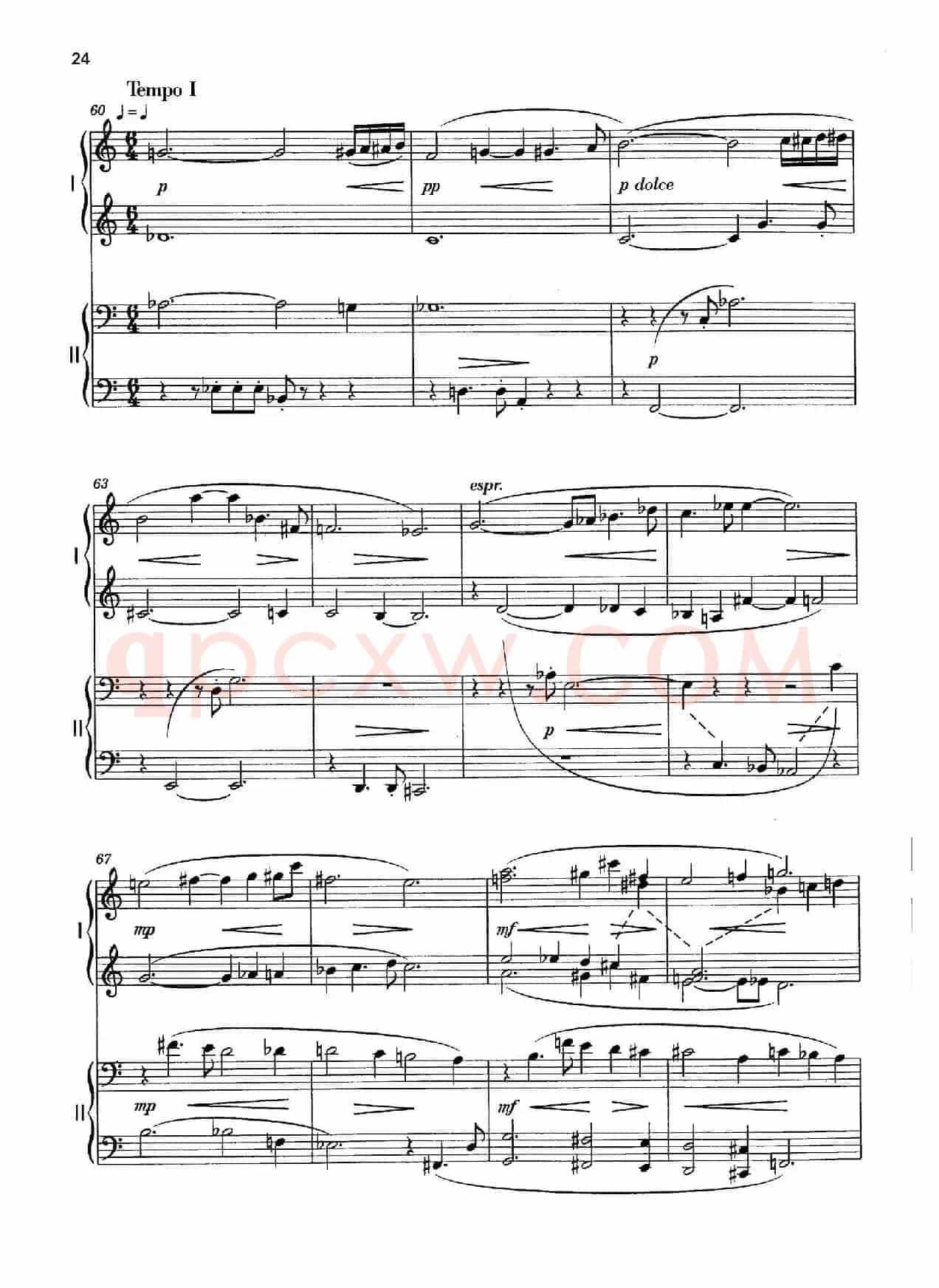 Vier Bagatellen Op.70（4首小品·Ⅲ·四手联弹）