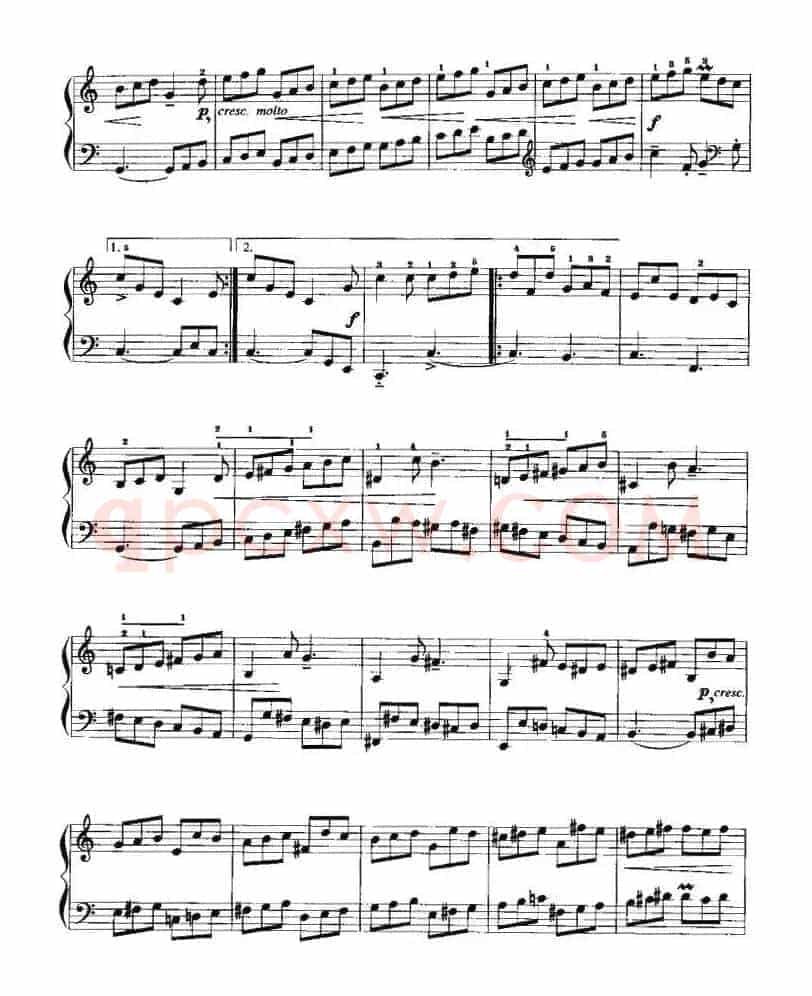 吉格（选自第二英国组曲）