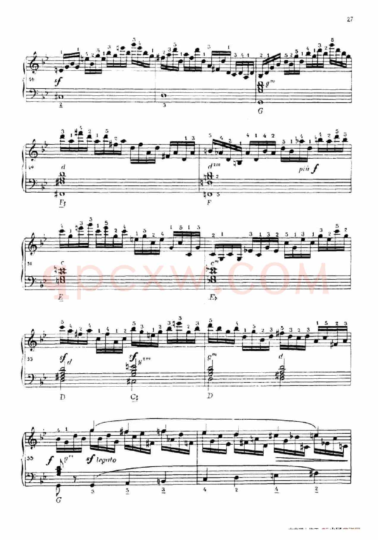 《车尔尼手风琴练习曲集》第Ⅳ册（第3——5首）