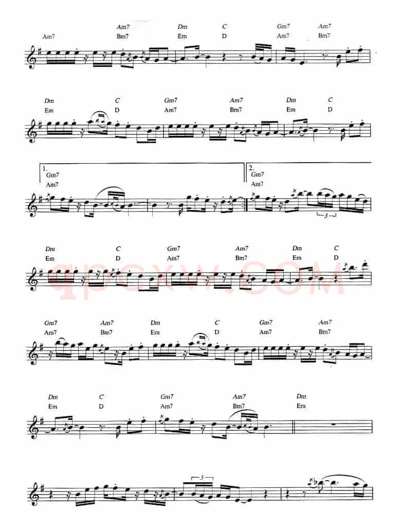 Dave Koz - All I see is you（原版次中萨克斯谱）