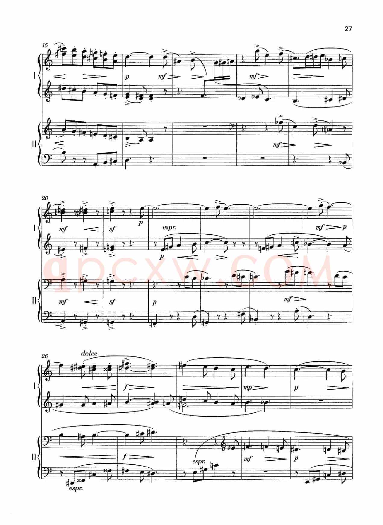 Vier Bagatellen Op.70（4首小品·Ⅳ·四手联弹）