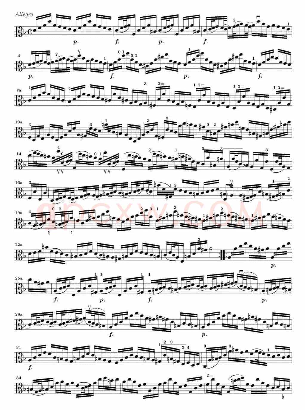 Bach Sonata BWV1003（无伴奏小提琴组曲）