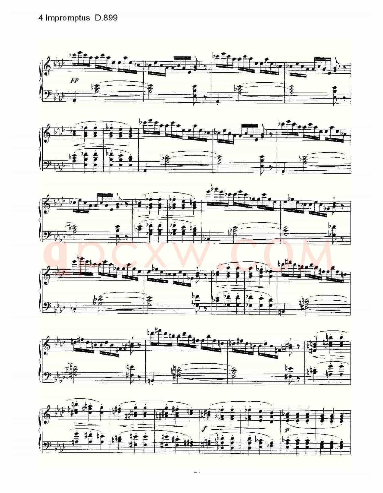 4 Impromptus D.899(4人即兴演奏 D.899)