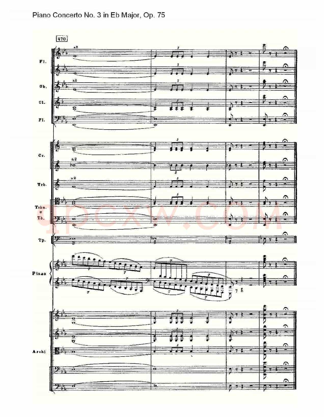 Piano Concerto No.3 in Eb Major, Op.75（Eb大调第三钢琴协奏）