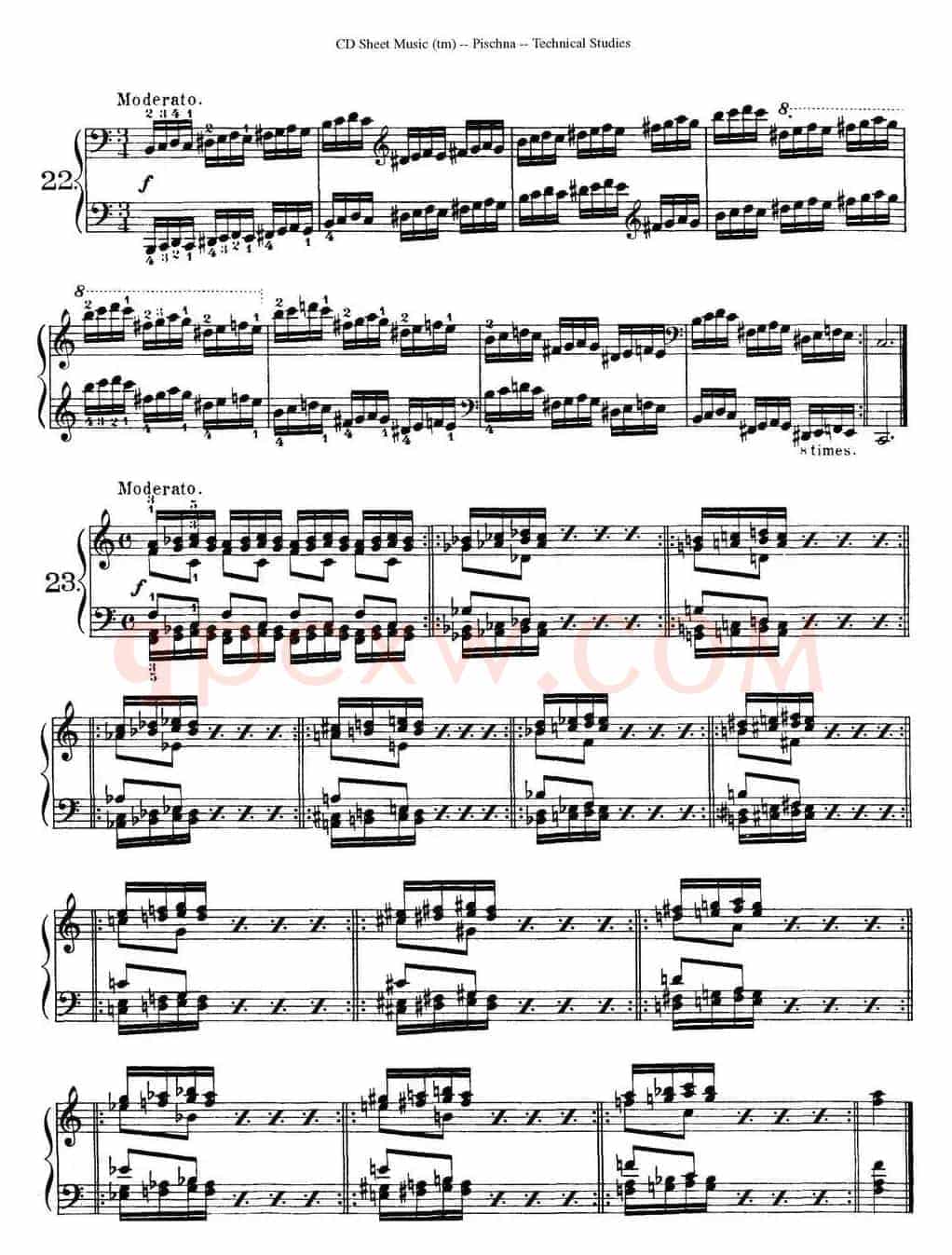 Technical Studies 60 Progressive Exercises(60首钢琴循序渐进练习曲 P31——40)