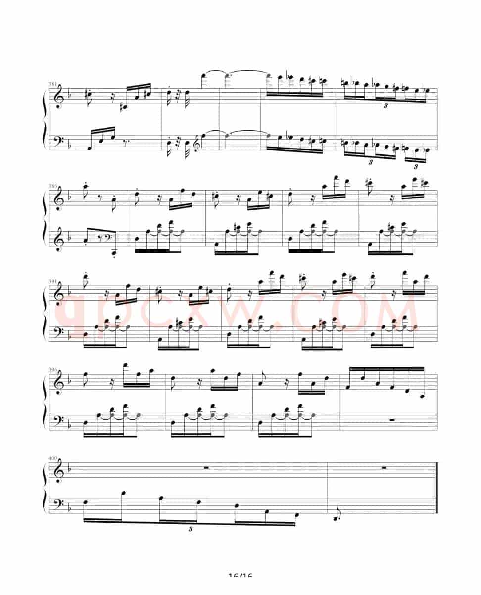 暴风雨（Beethoven's Sonata NO.17 Mov.3 ）