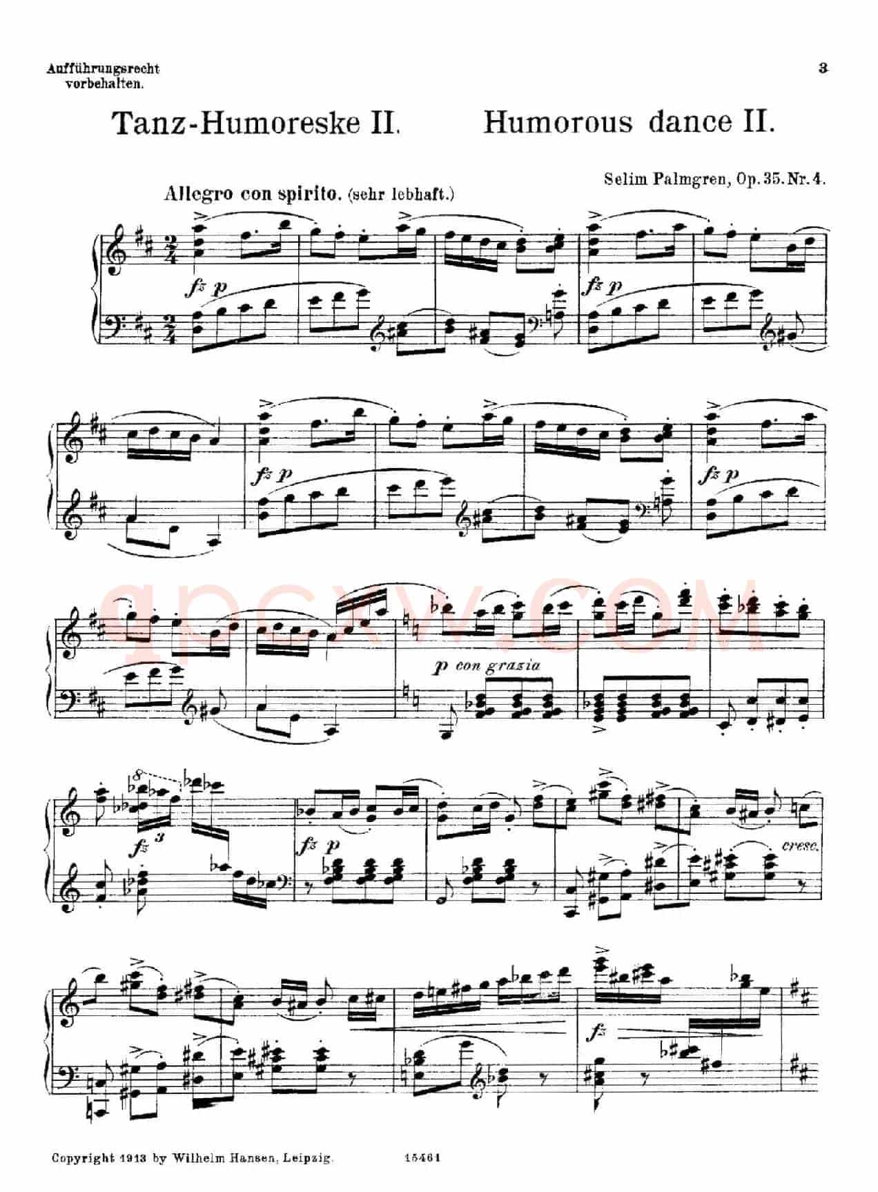4 Sketches Op.35（4首素描·4）