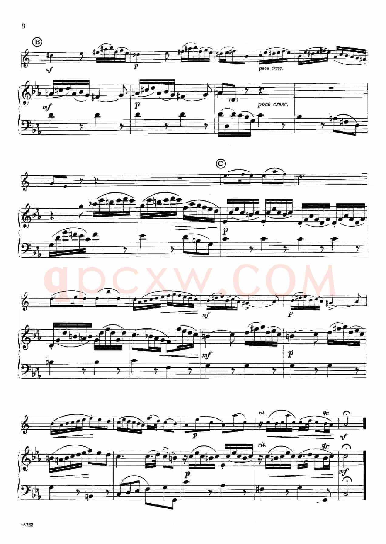 15首古典萨克斯独奏曲：2、Sicilienne and Allegro（中音萨克斯+钢琴伴奏）