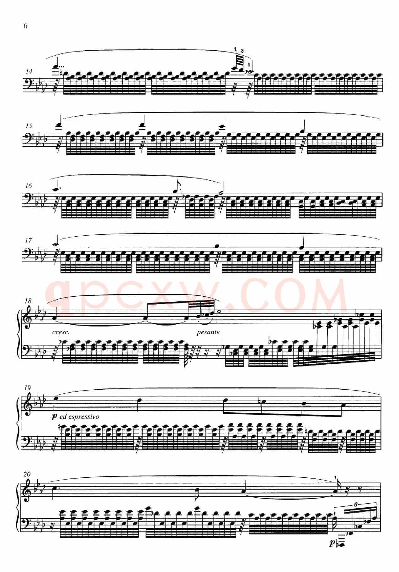 3 Grandes Etudes Op.76 No.1（3首华丽练习曲·1）