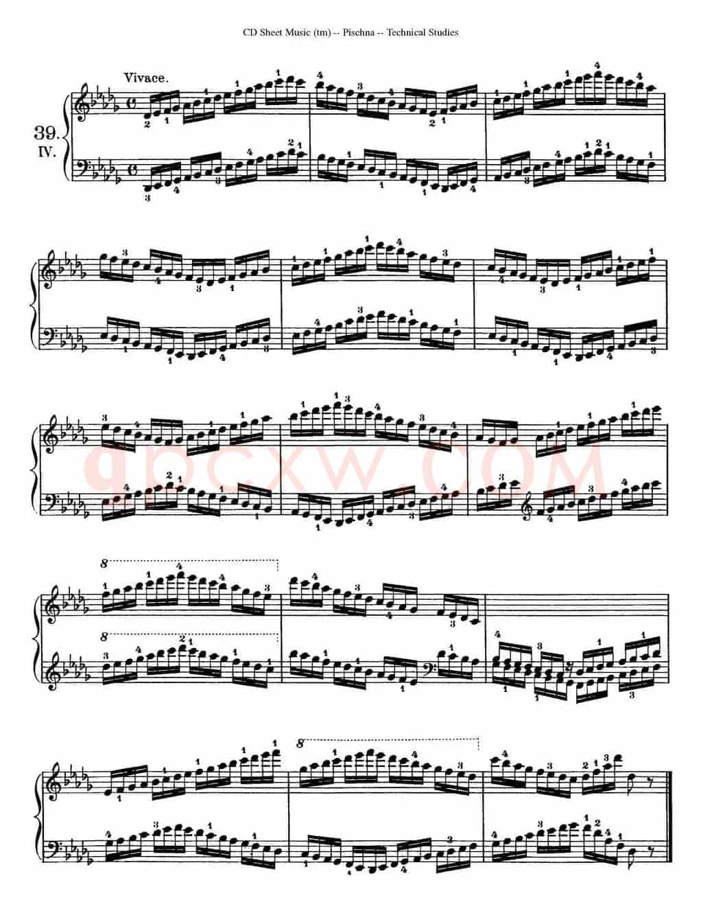 Technical Studies 60 Progressive Exercises （60首钢琴循序渐进练习曲 P61——70）