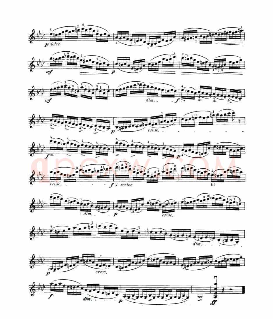 开塞（KAYSER 36首小提琴练习曲之9）
