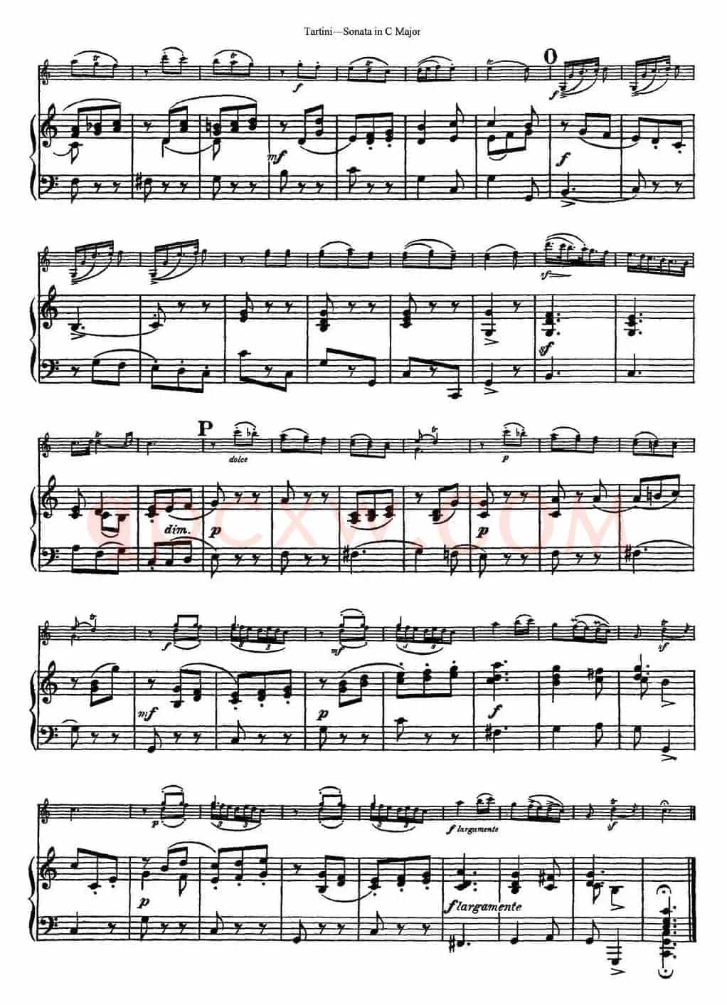 Violin Sonata in C Major（小提琴+钢琴伴奏）