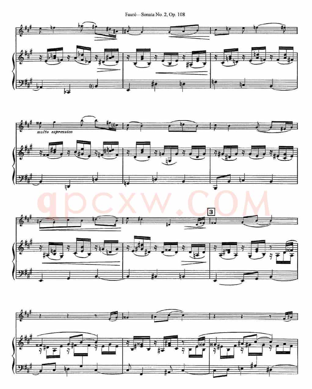 Violin Sonata No.2 Op.108（小提琴+钢琴伴奏）