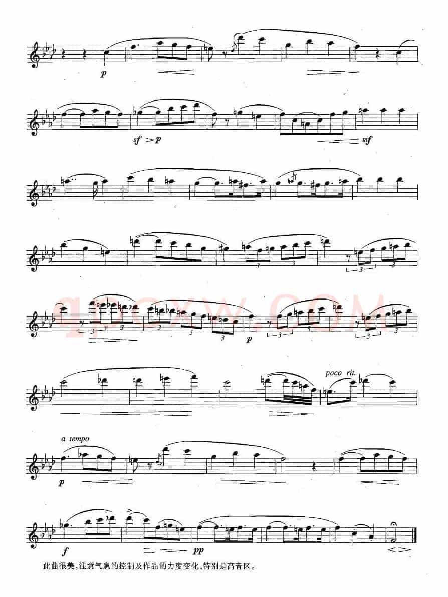 萨克斯练习曲合集（4 —24）F小调练习