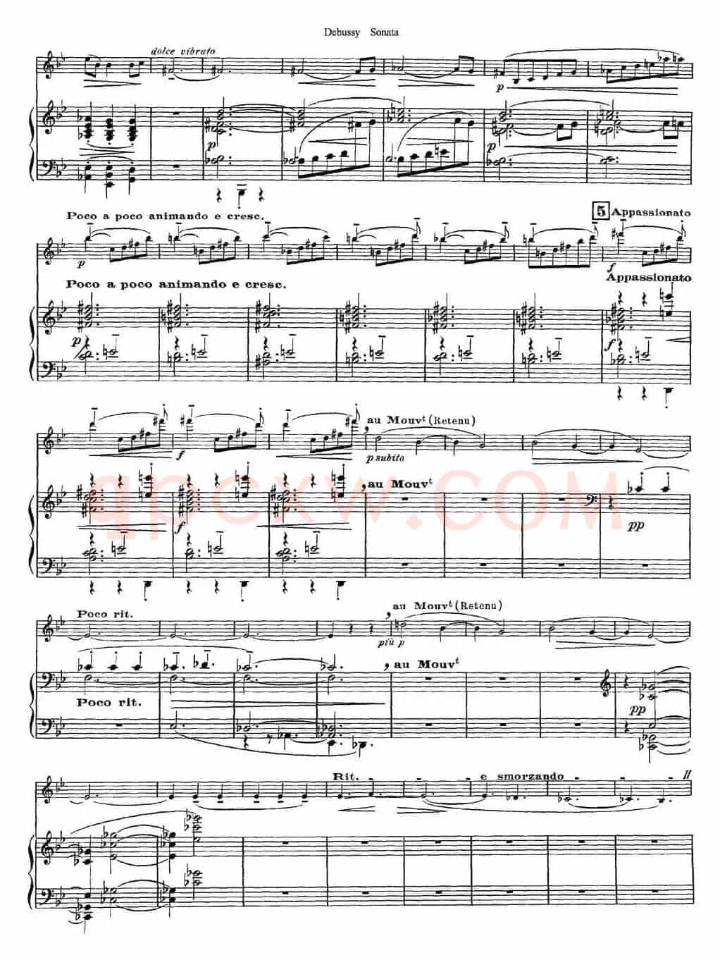 Debussy Sonata（小提琴+钢琴伴奏）