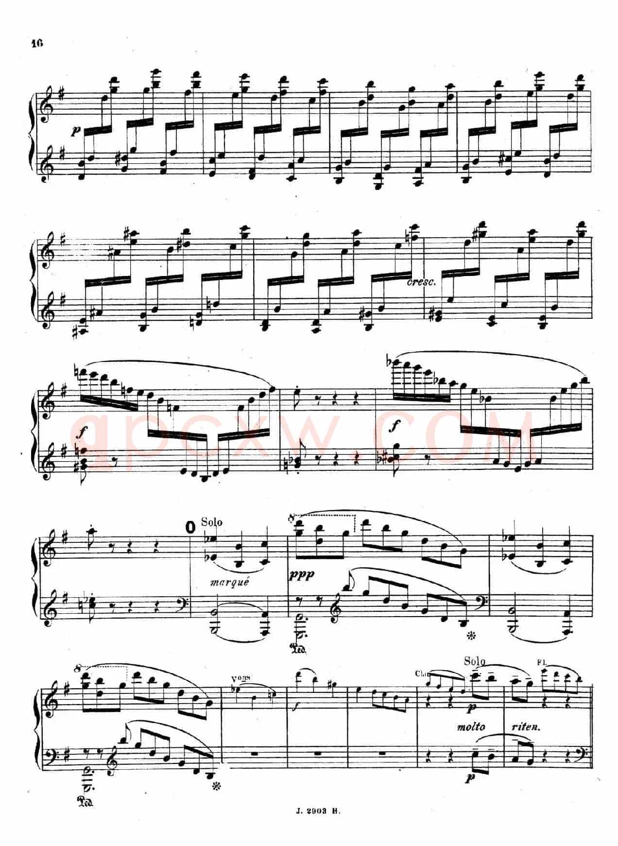 Symphony on a French Mountain Air Op.25(法国山歌交响曲·钢琴独奏·Ⅰ)