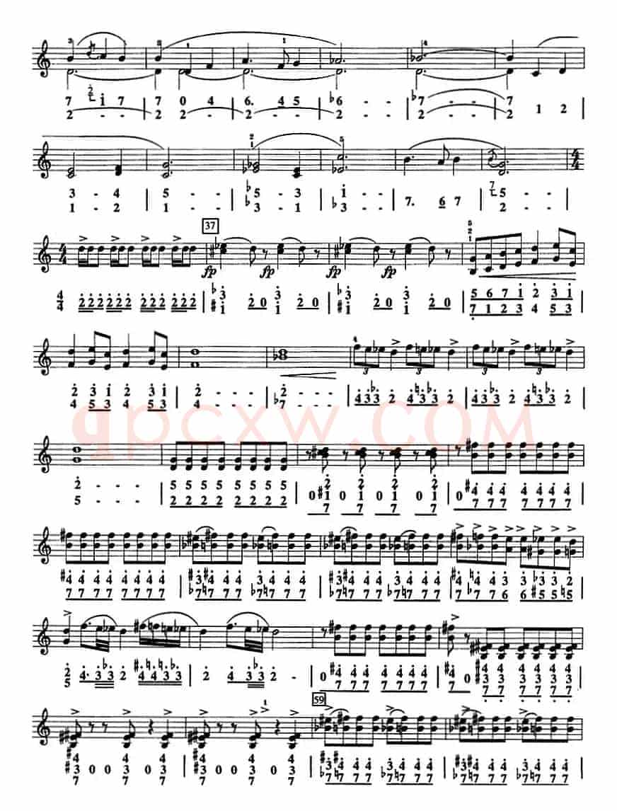马刀舞曲（口风琴、线简谱混排版）