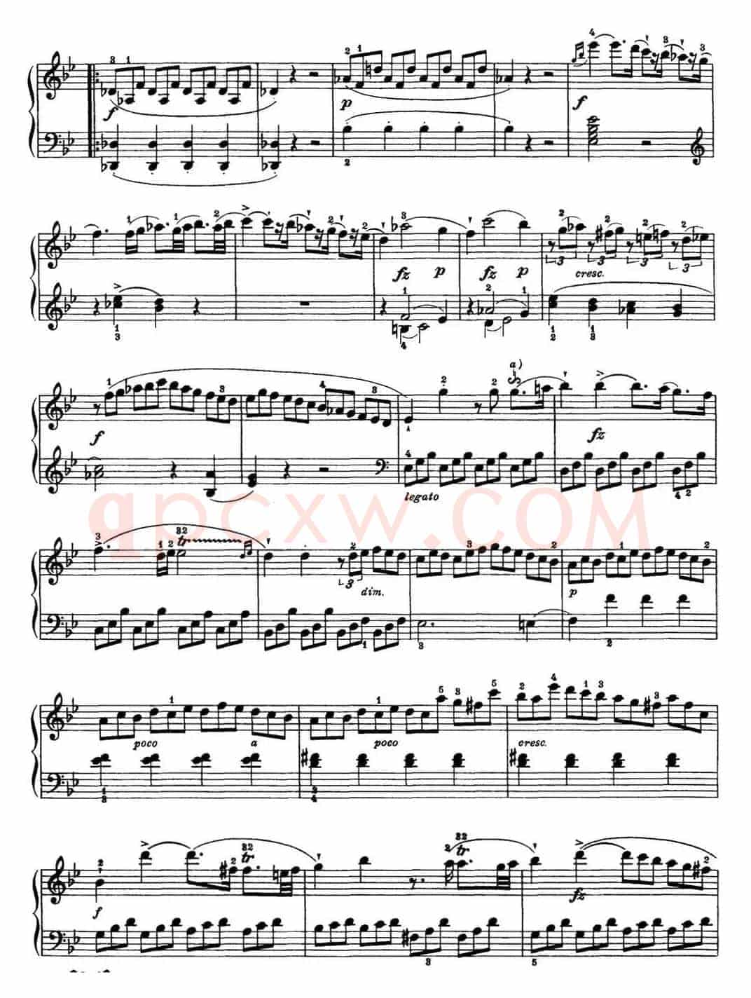 海顿 钢琴奏鸣曲 Hob XVI 41 in B-flat major